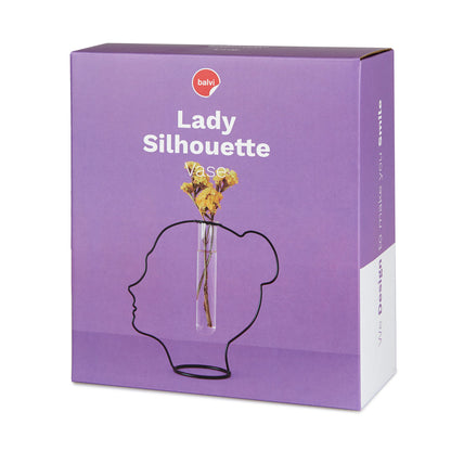 Vase Lady Silhouette