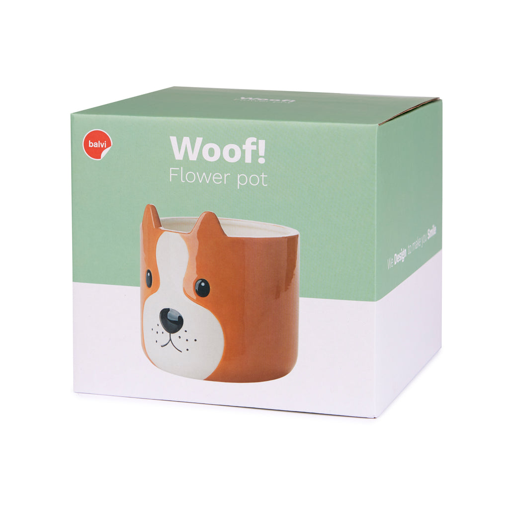 Pot de fleurs Woof!