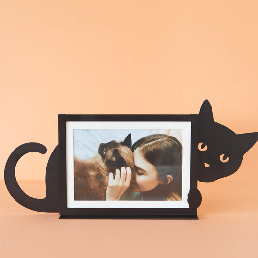 Cadre photo Cat caché