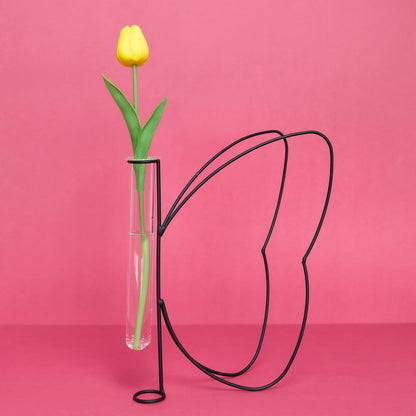 Vase Butterfly Silhouette