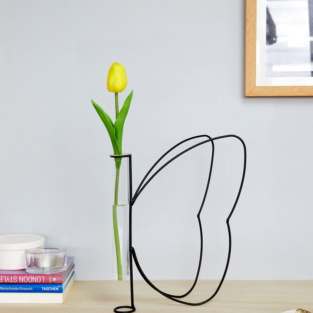 Vase Butterfly Silhouette