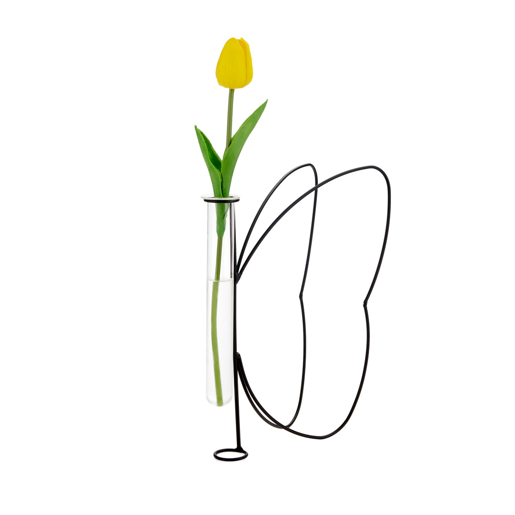 Vase Butterfly Silhouette