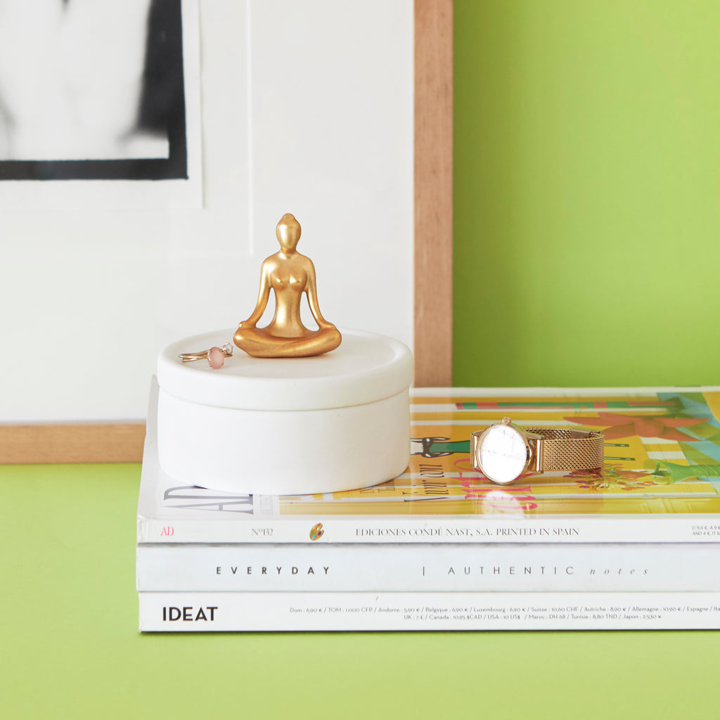 Boîte à bijoux de yoga