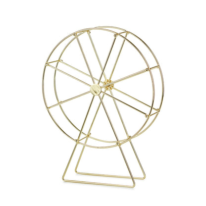Support à bijoux roue dorée