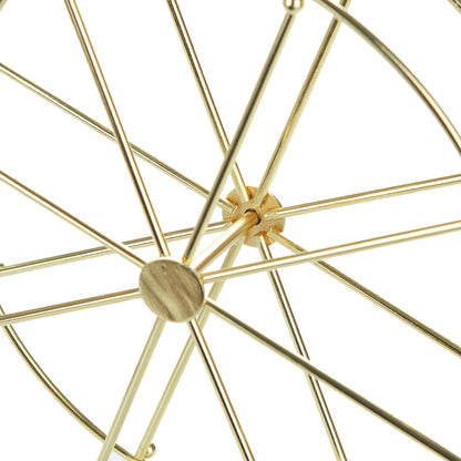 Support à bijoux roue dorée