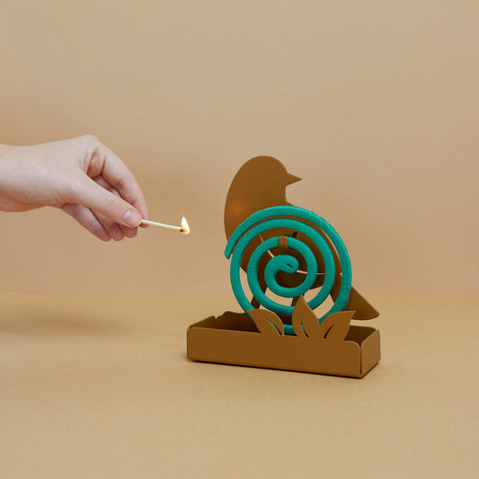 Bird mosquito coil holder