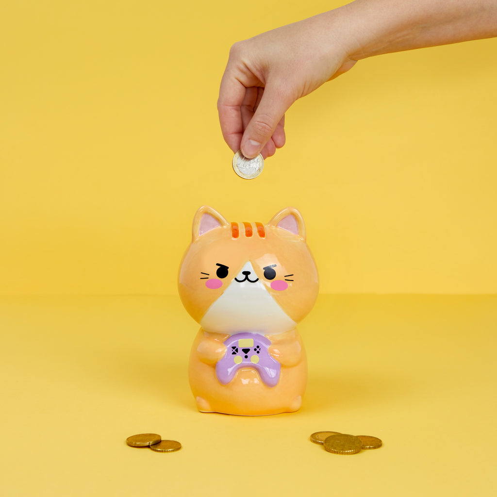 Tirelire Kawaii Chat Gamer