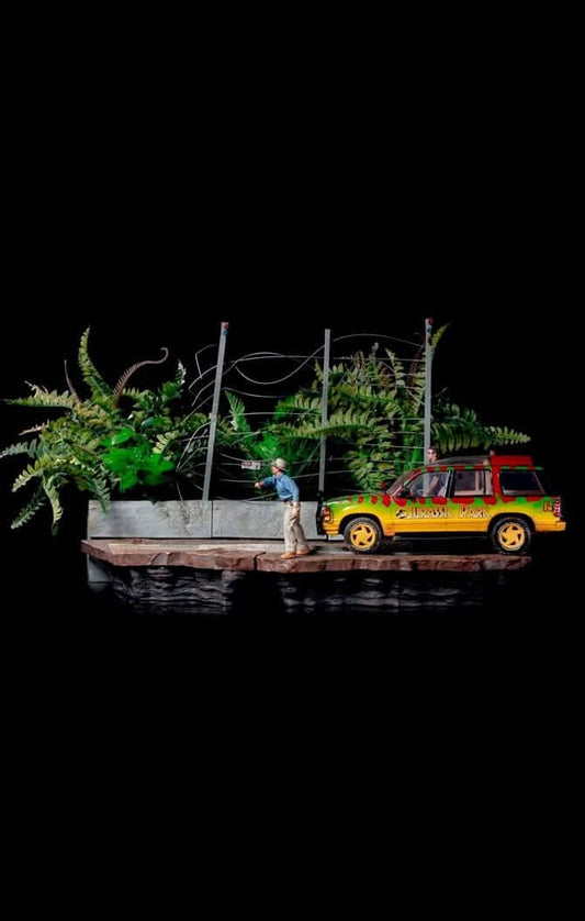 T-Rex Attack Statue - Jurassic Park (SET B) - Art Scale 1/10 - Iron Studios