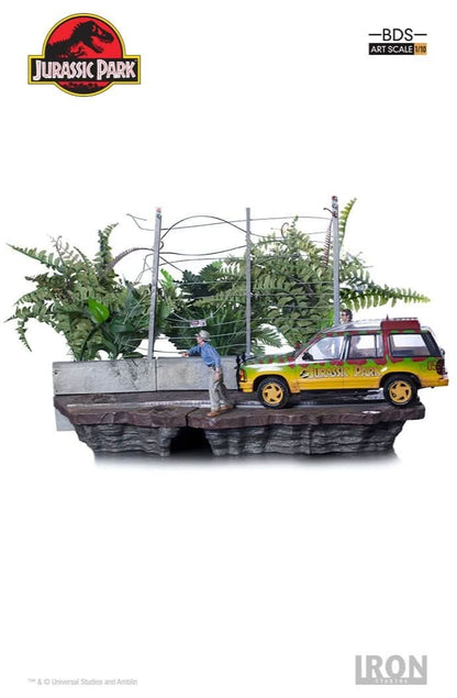 T-Rex Attack Statue - Jurassic Park (SET B) - Art Scale 1/10 - Iron Studios