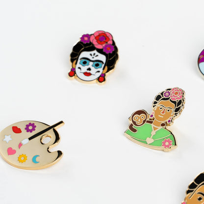 Frida Day of the Dead Pin