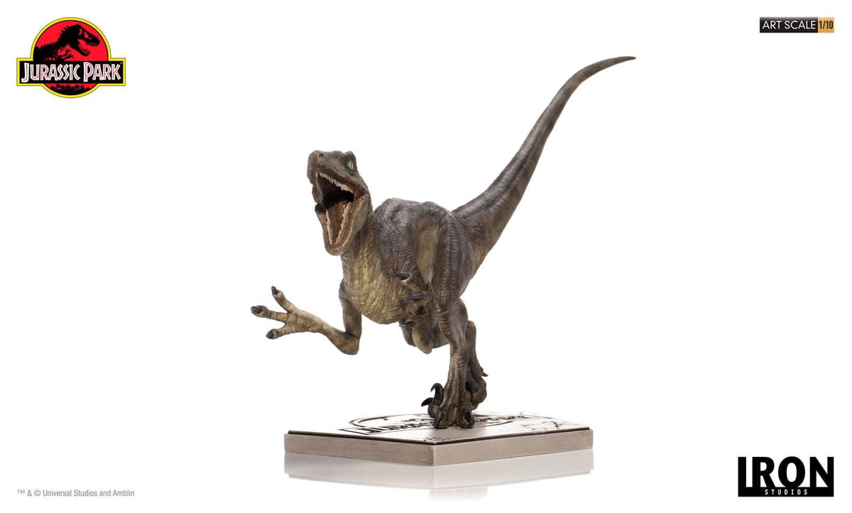 Velociraptor Attack Statue - Jurassic Park - Art Scale 1/10