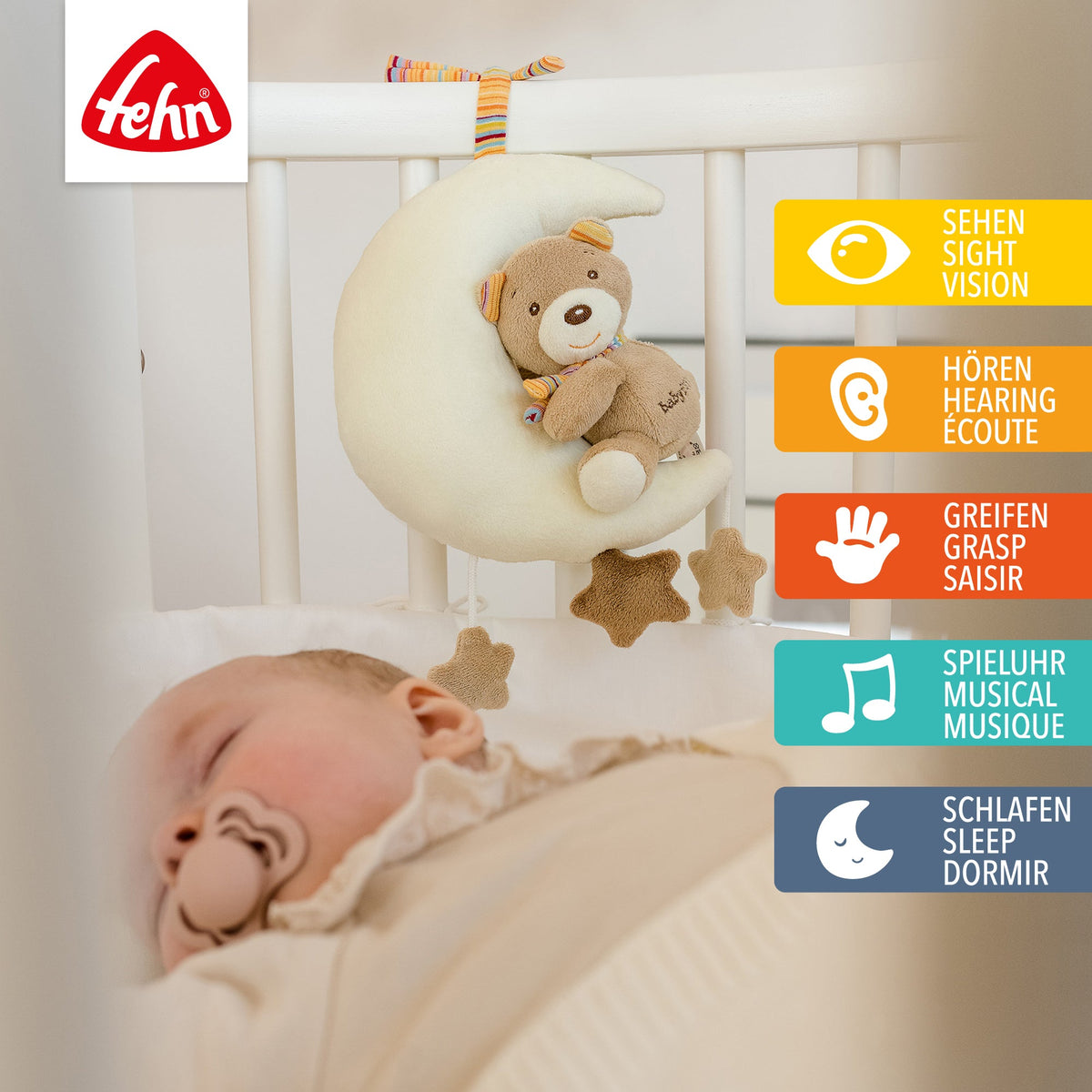 Musical box Teddy in the Moon