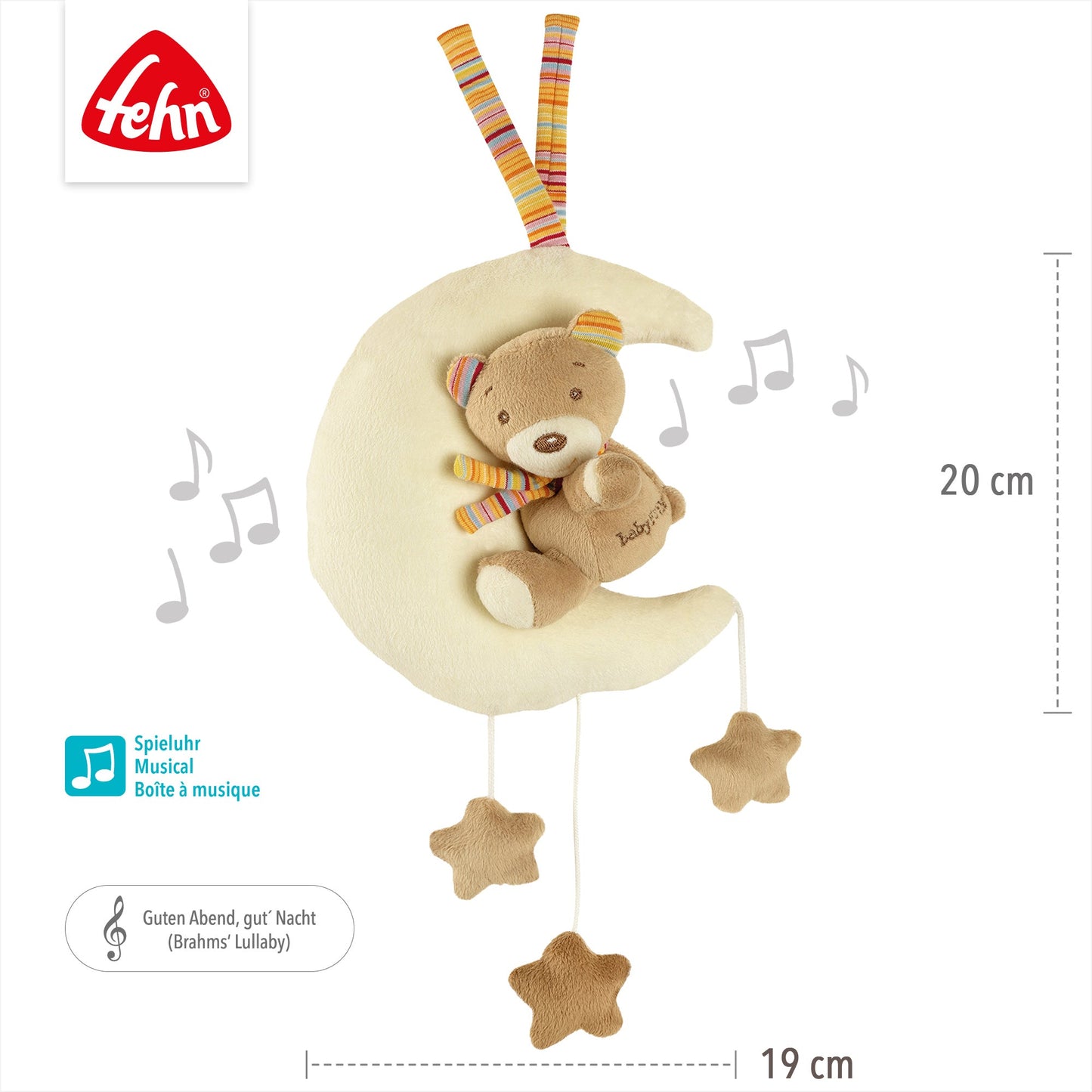 Musical box Teddy in the Moon