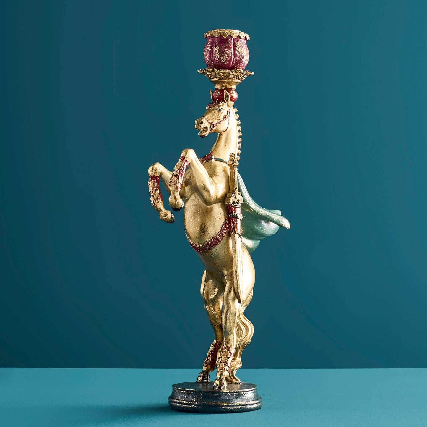 Circus Horse Chandelier, Gold, 17.5 x 9.5 x 36.5 cm