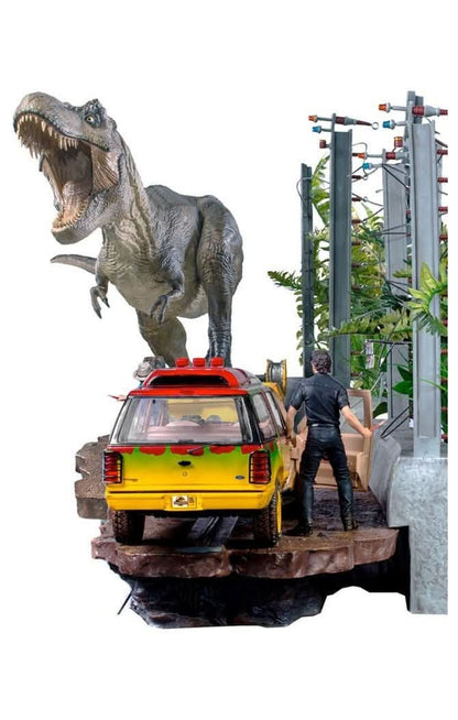 T-Rex Attack Statue - Art Scale 1/10 - Jurassic Park - Set A/B - Iron Studios