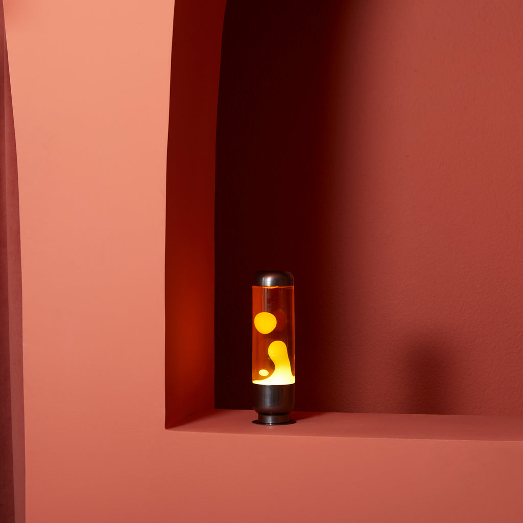 Lampe à lave Capsule - Orange/Jaune