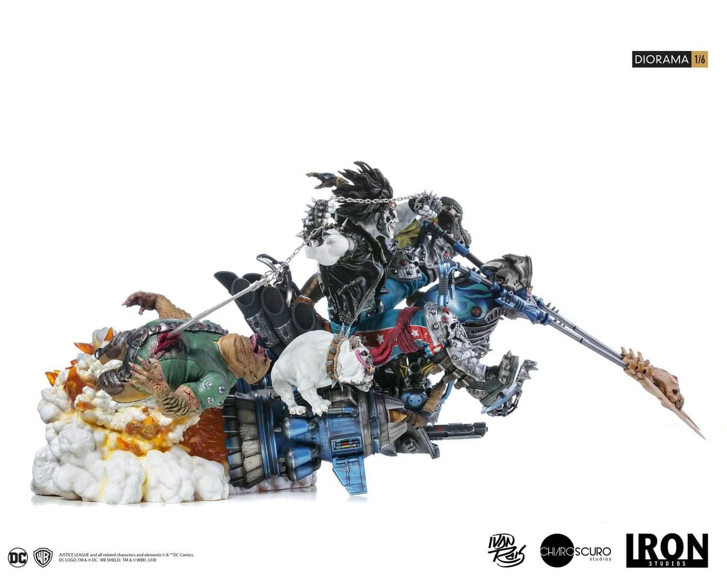 Lobo 1/6 Diorama Statue - By Ivan Reis - DC Comics - Iron Studios