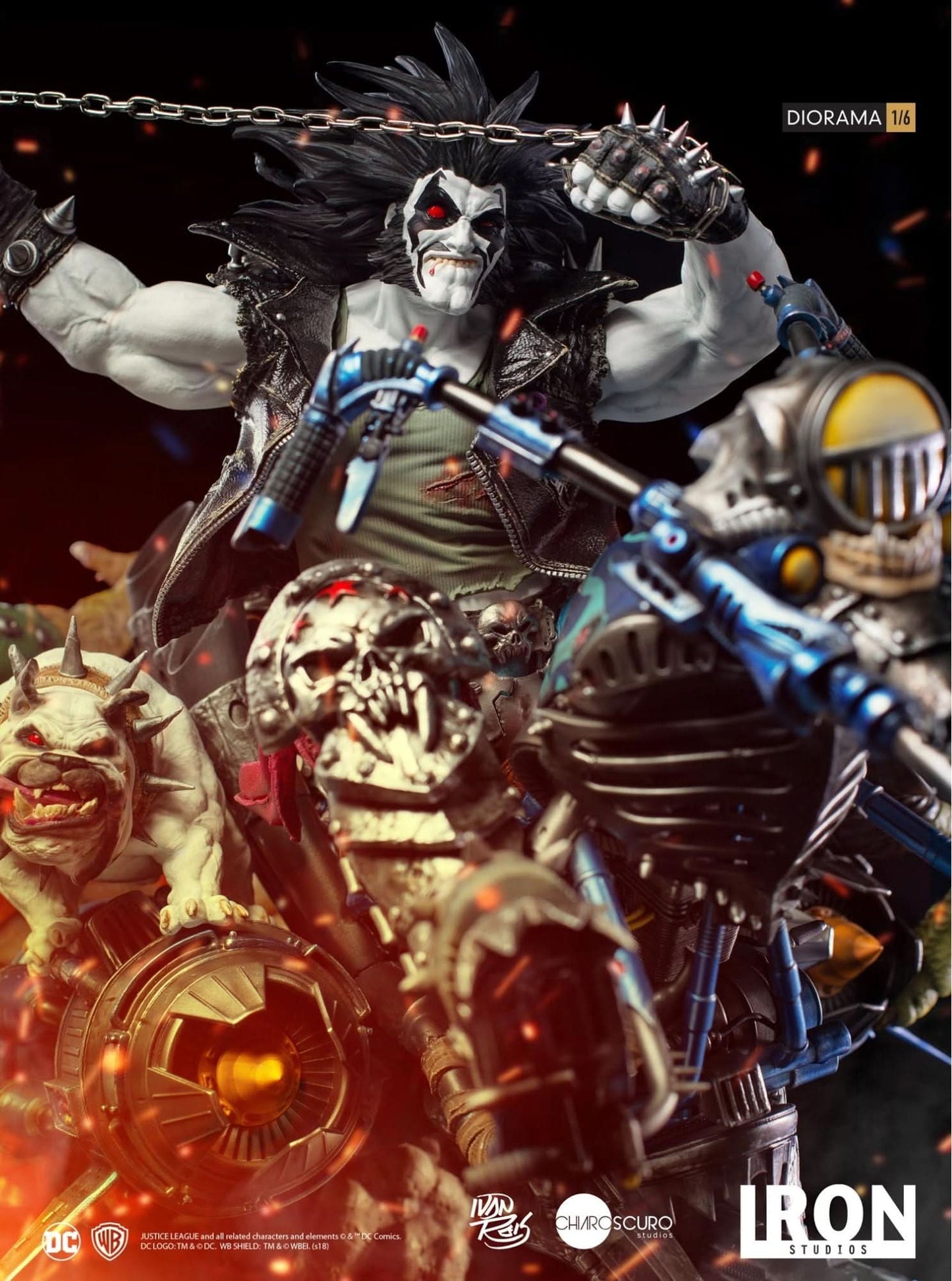 Lobo 1/6 Diorama Statue - By Ivan Reis - DC Comics - Iron Studios