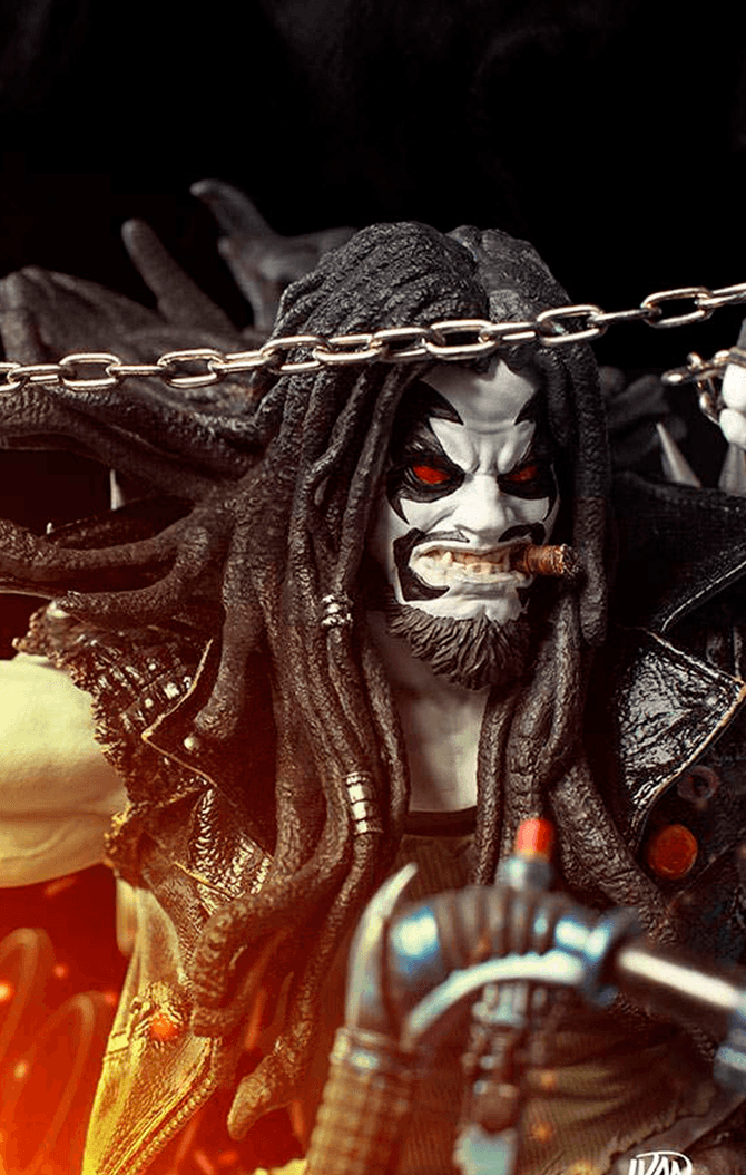 Lobo 1/6 Diorama Statue - By Ivan Reis - DC Comics - Iron Studios