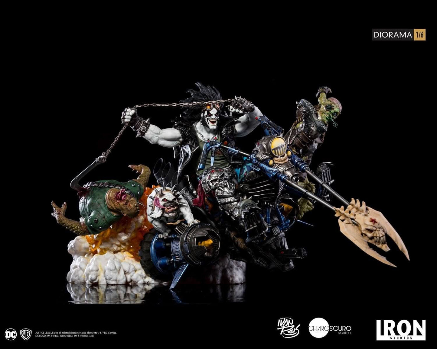 Lobo 1/6 Diorama Statue - By Ivan Reis - DC Comics - Iron Studios