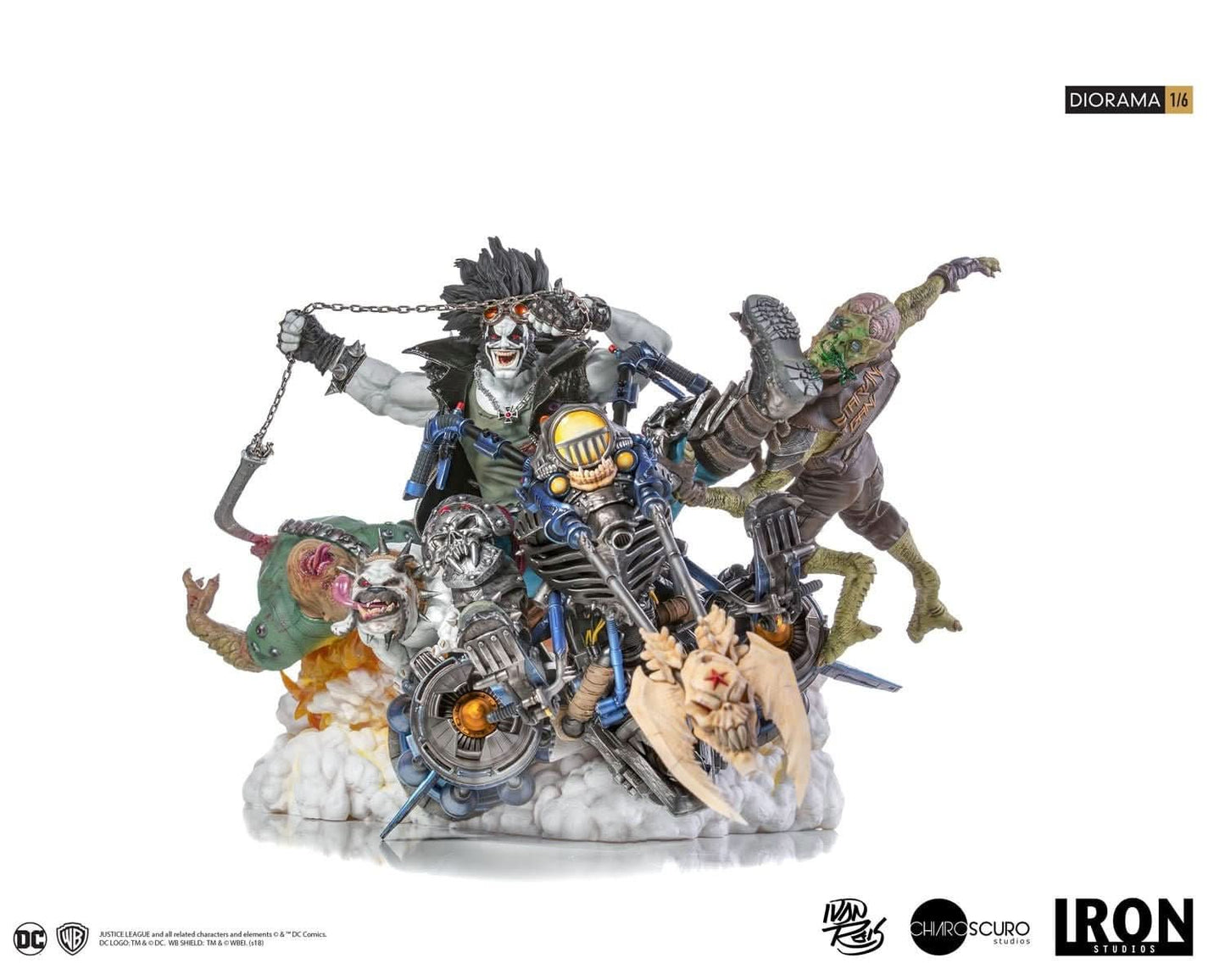 Lobo 1/6 Diorama Statue - By Ivan Reis - DC Comics - Iron Studios