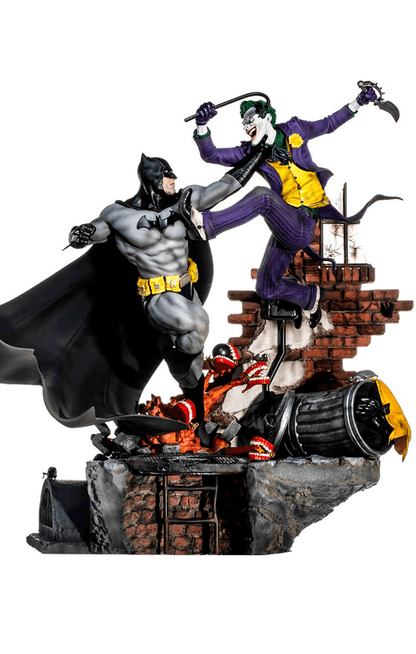 Batman Vs Joker Statue - DC Comics By Ivan Reis - Battle Diorama 1/6 - Iron Studios