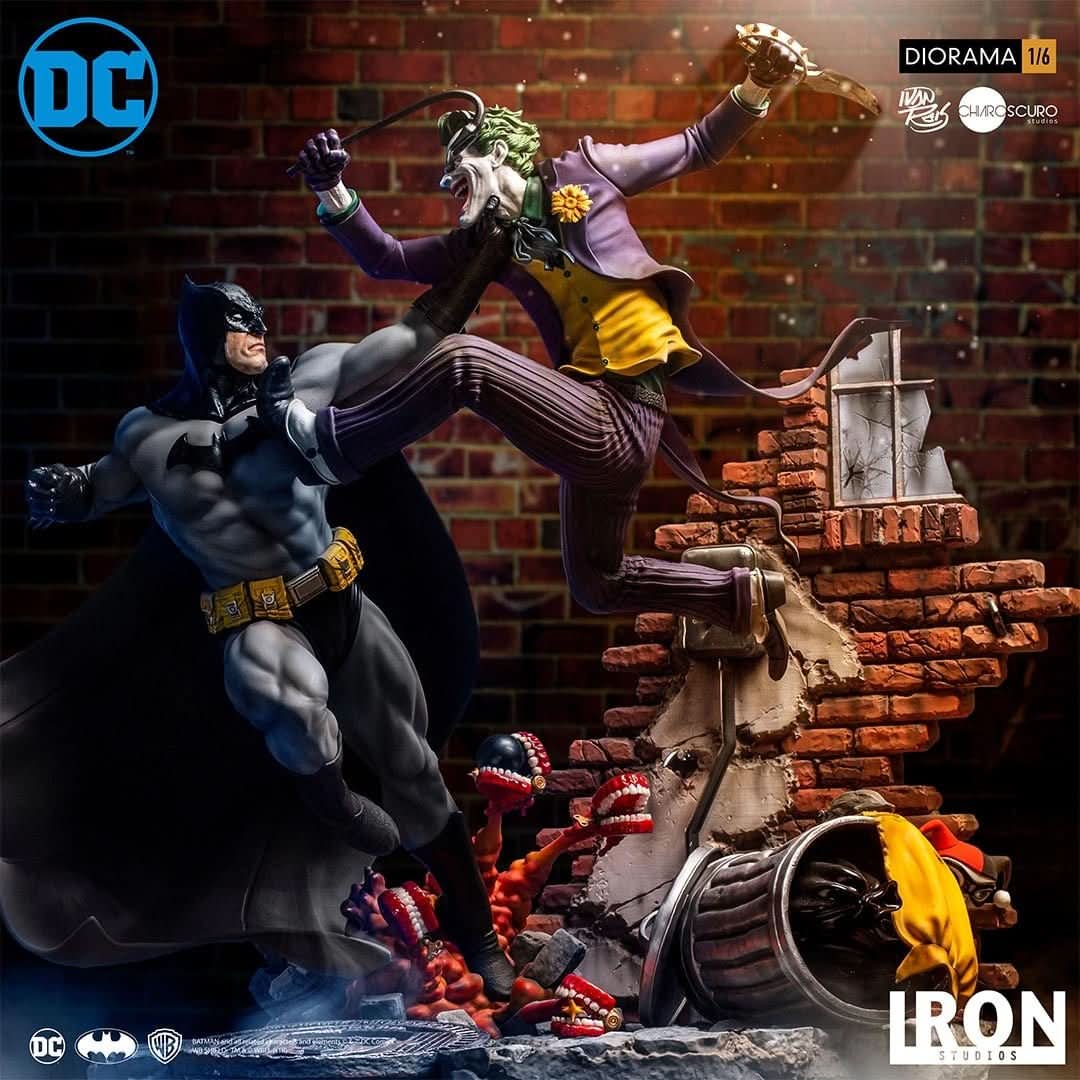 Batman Vs Joker Statue - DC Comics By Ivan Reis - Battle Diorama 1/6 - Iron Studios