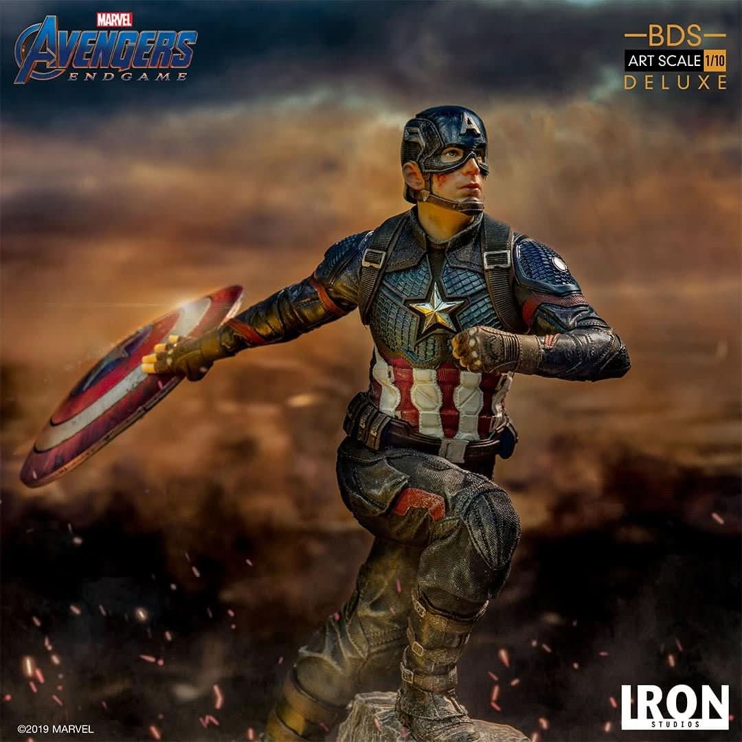 Captain America Deluxe Statue - Avengers: Endgame - Art Scale 1/10 - Marvel Comics