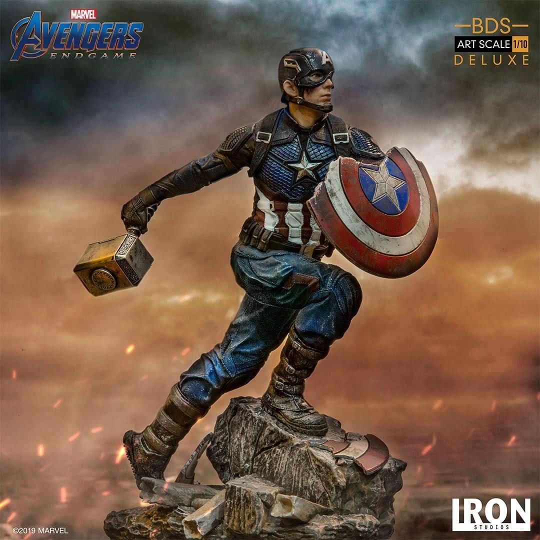 Statue Captain America Deluxe - Avengers: Endgame - Art Scale 1/10 - Iron Studios