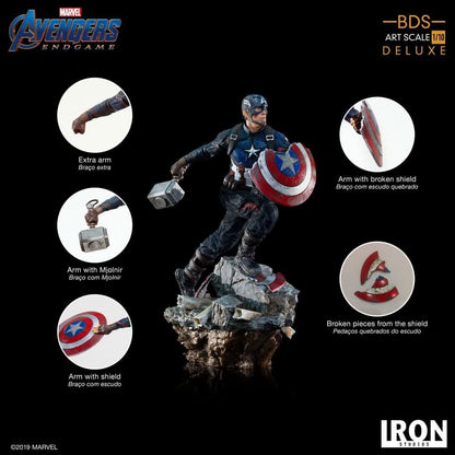 Statue Captain America Deluxe - Avengers: Endgame - Art Scale 1/10 - Iron Studios