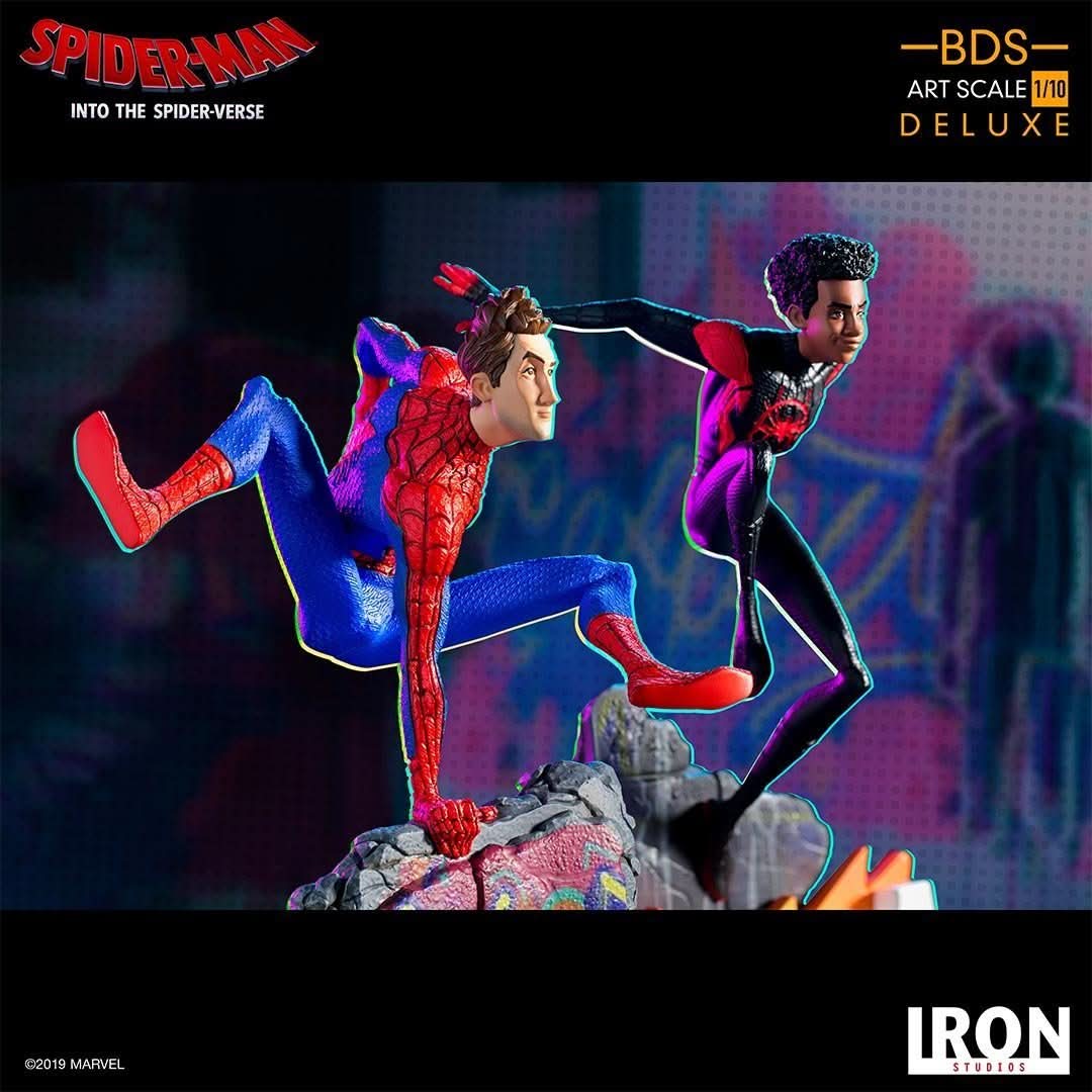 Spider Noir and Spider Ham - Spider-Man: Into The Spider-Verse - Art Scale 1/10 - Iron Studios