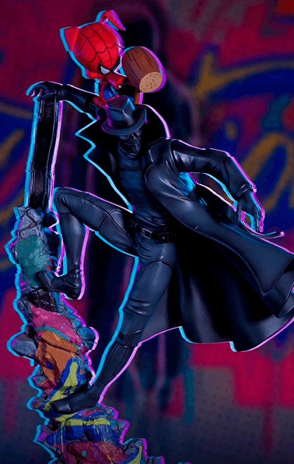 Statue Spider-Noir and Spider-Ham - Spider-Man: Into The Spider-Verse - Art Scale 1/10 - Spider-Man