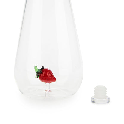 Bouteille de fraise botanique