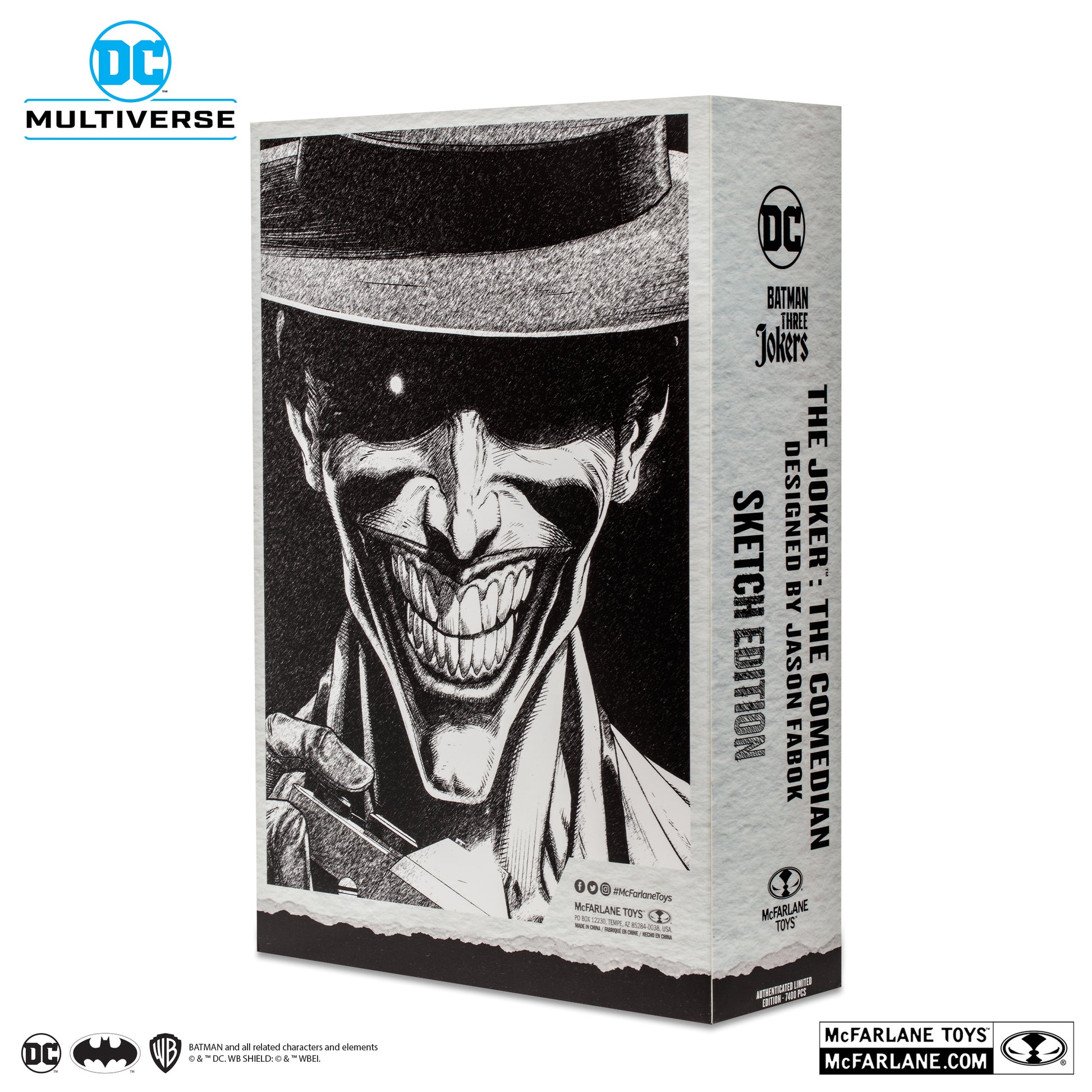 the joker designed by jason fabok sketch edition gold label mcfarlane toys