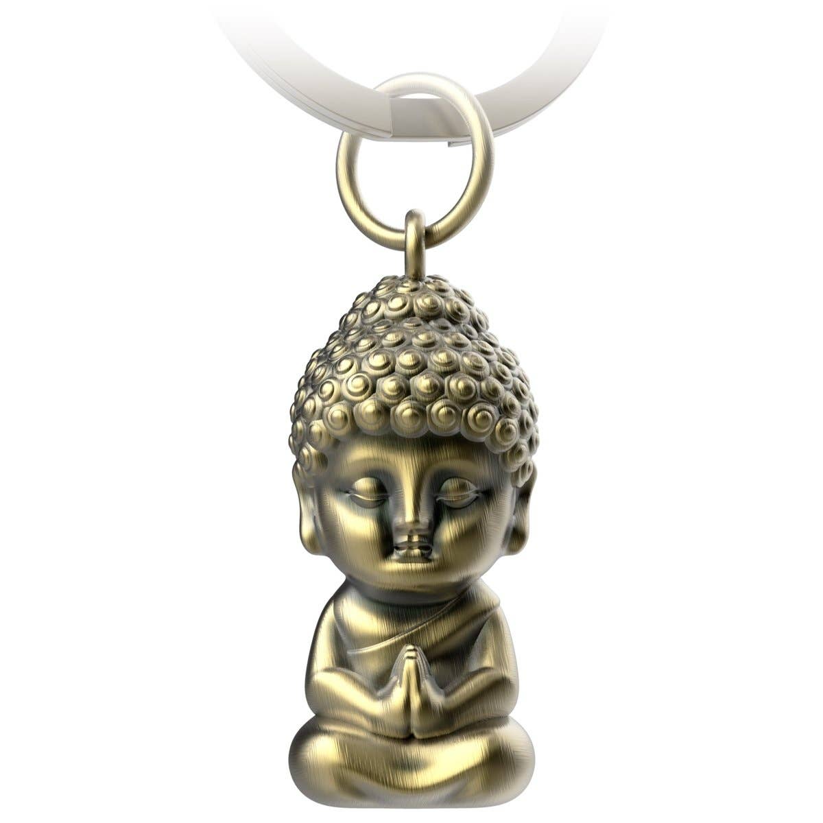 "Karma" Buddha Keychain - Buddha Pendant - Mini Buddha Lucky Charm - Chakra Yoga Gift Figurine