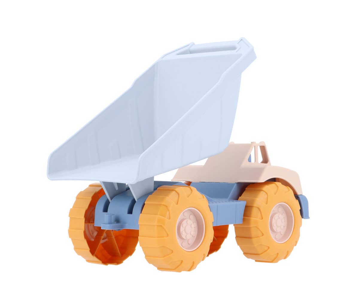 Blue dump truck