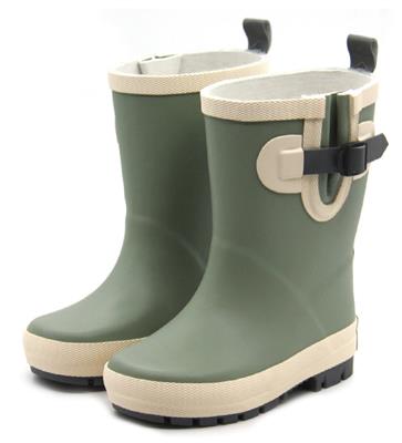 Follow the Duck: BOTTES EN CAOUTCHOUC taille: 31, vert sauge