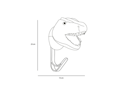 Patère T-rex en bambou - Wild & Soft