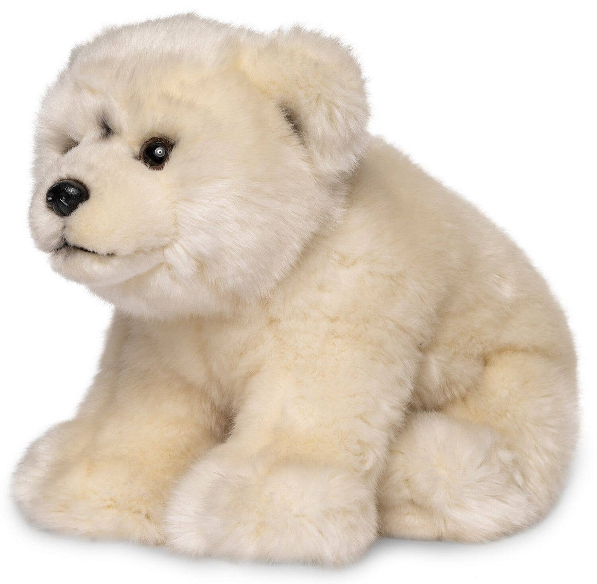 Sitting polar bear plush