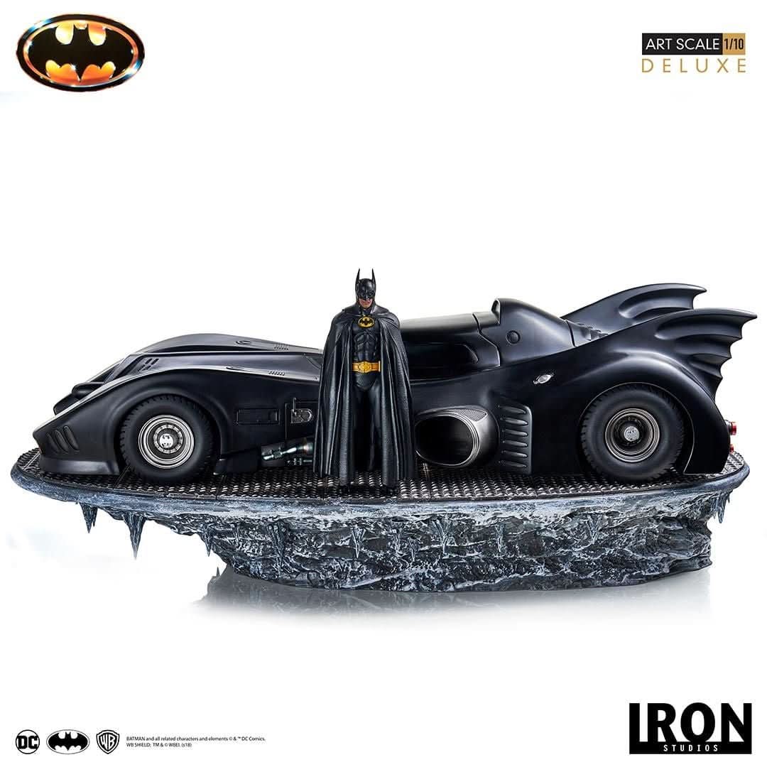 Batman & Batmobile Statue (Deluxe) - Batman 1989 - Art Scale - Iron Studios