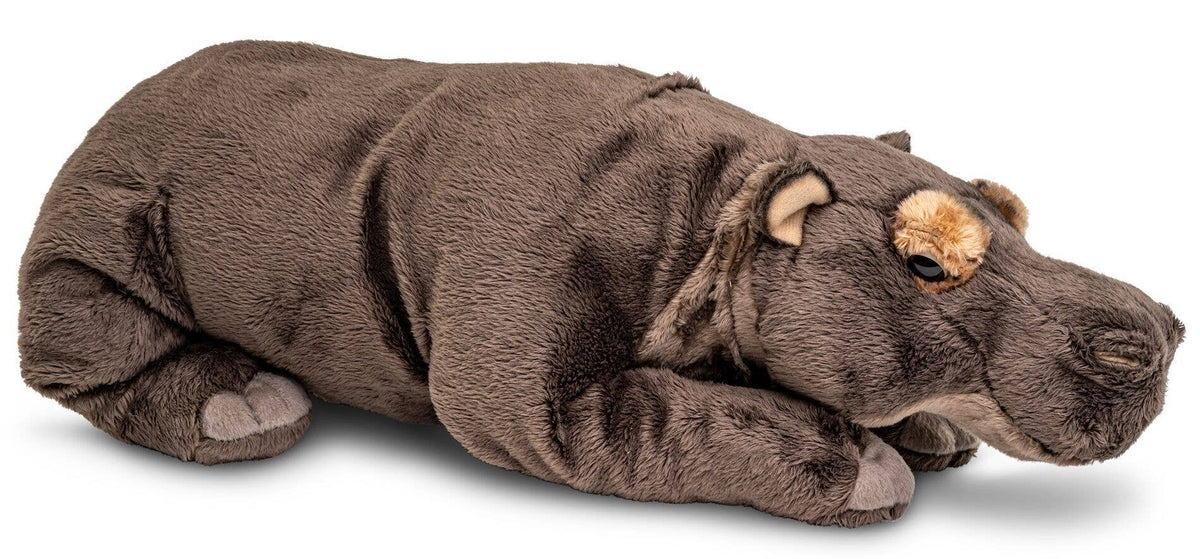 Lying hippopotamus plush toy