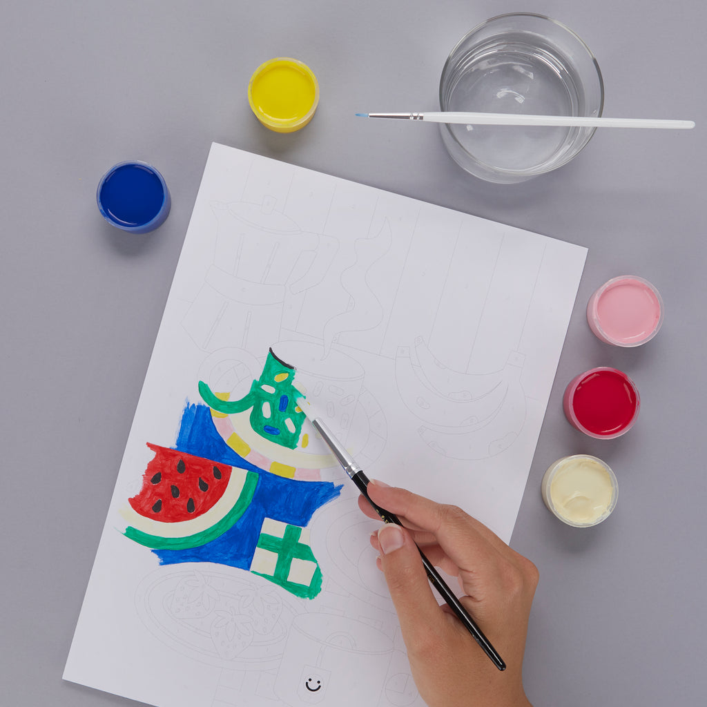 Kits de peinture par numéros Le Petit-Déjeuner
