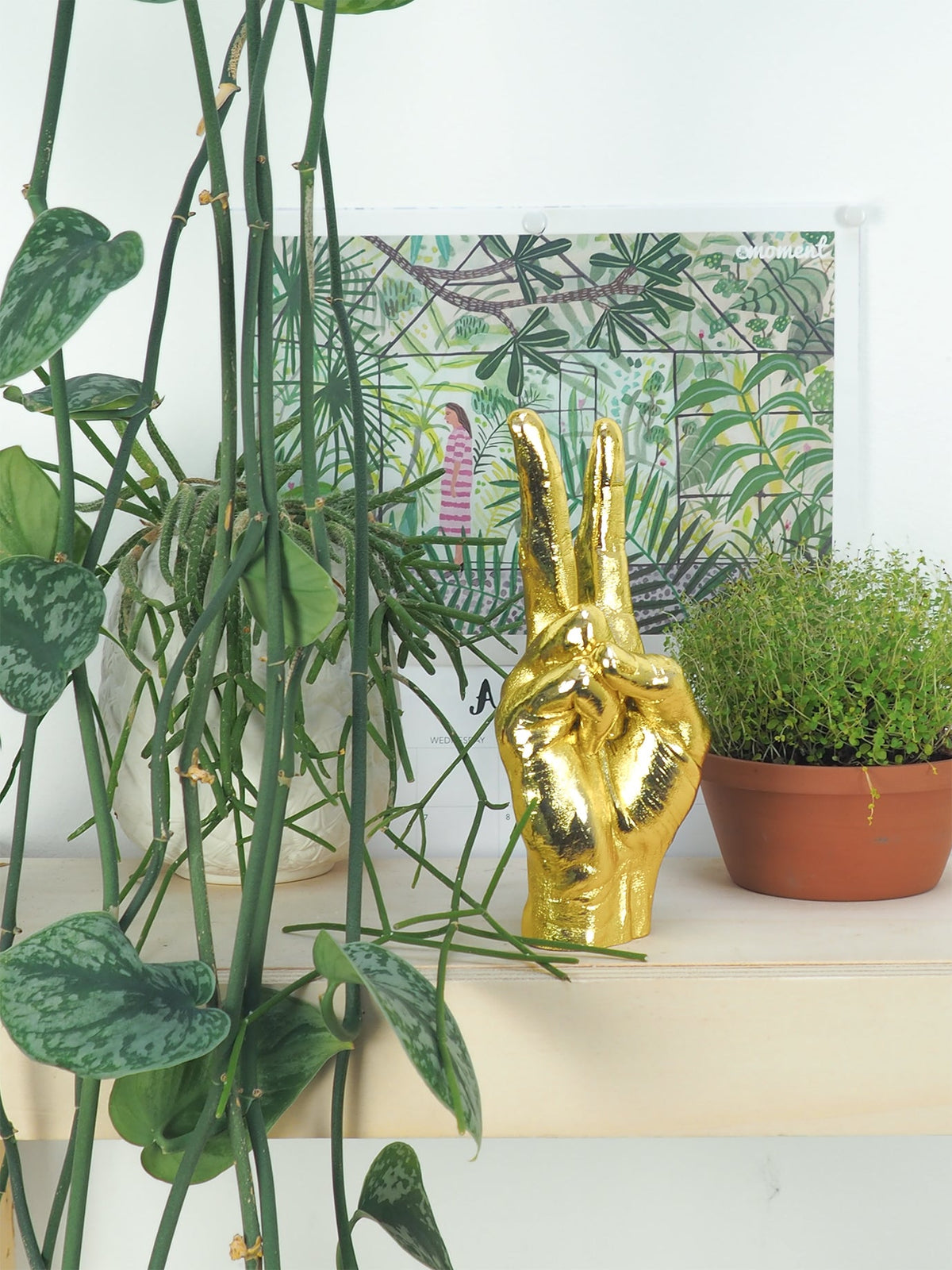 Peace Sculpture Gold