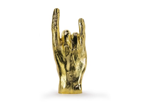 Sculpture Main You Rock Dorée – Bitten