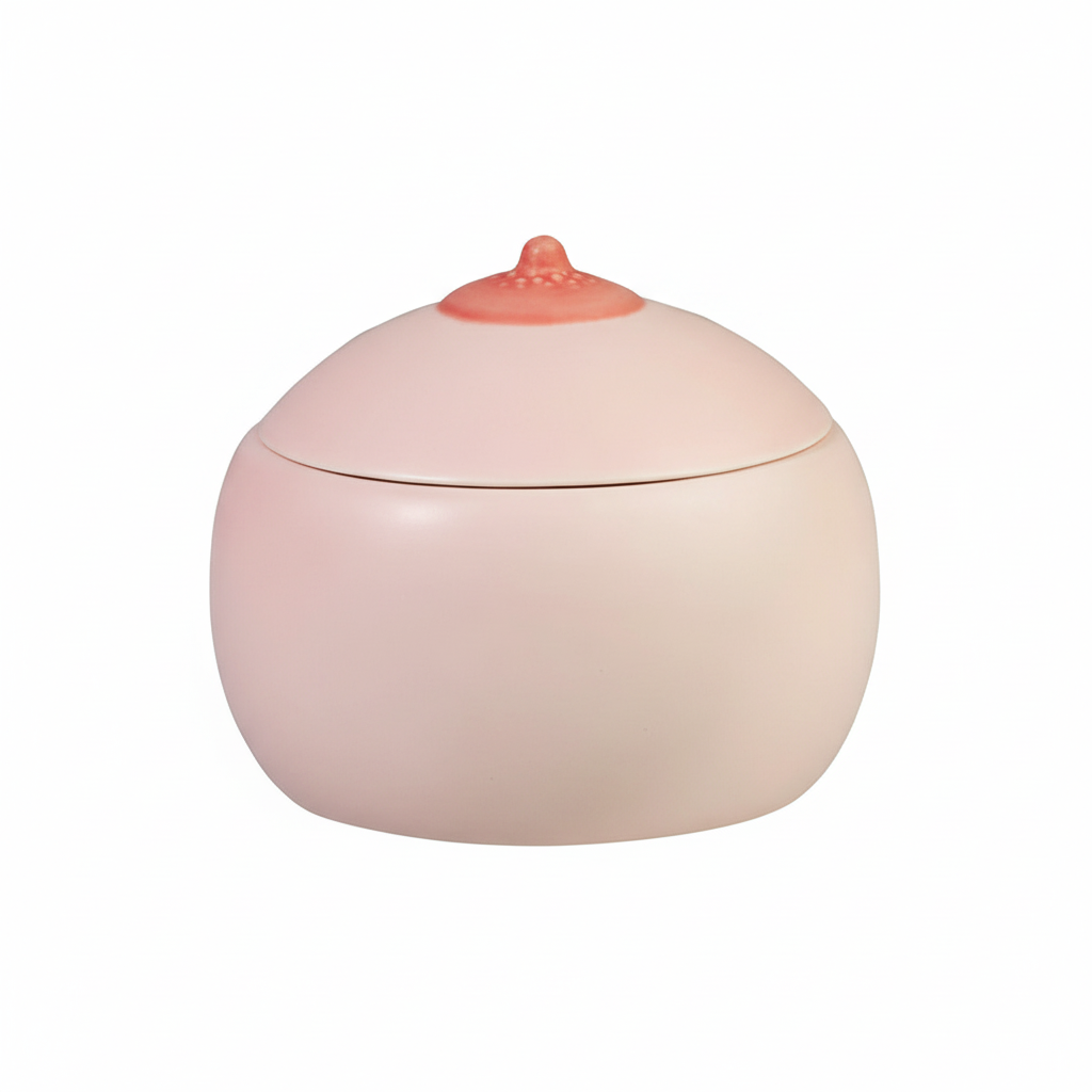 Breast pot with lid