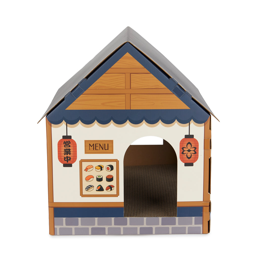 Maison et griffoir pour chat Sushi Bar