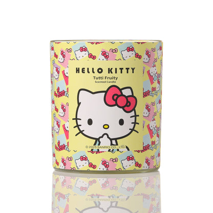 Hello Kitty originele print gele kaars, Tutti Frutti parfum
