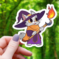 RPG Tovenaar Kat Sticker