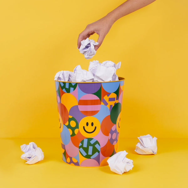 Corbeille à papier Los Pepes Smileys
