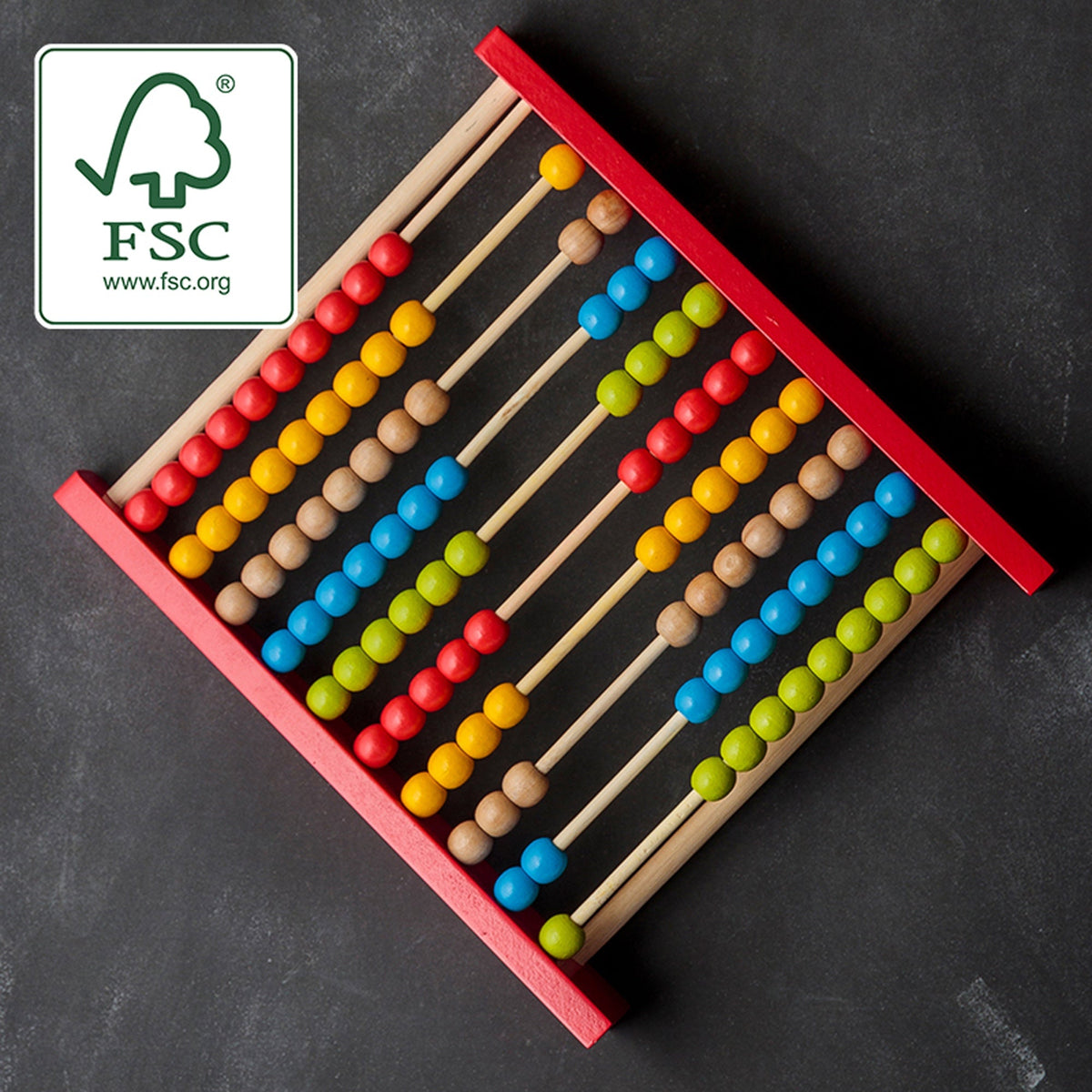 Wooden abacus